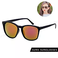 【SUNS】抗UV太陽眼鏡 時尚韓流大框墨鏡 男女適用 顯小臉經典款 S607 紅水銀