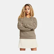 Under Armour 女 Unstoppable Flc 長袖套頭衫-卡其-1379835-203 L 卡其