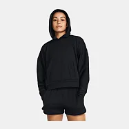 Under Armour 女 Journey Rib OS 連帽長袖套頭衫-黑-1382732-001 L 黑色