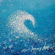 【玲廊滿藝】陳怡蓉Jenny-浪花飛舞60x60cm