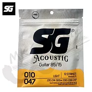 SG 黃銅 ⽊吉他弦 0.010~0.047(SG-6685)