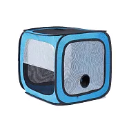 JOOLIO 多功能貓狗寵物烘乾箱 內附舒適底墊(可當戶內外遊戲窩.帳篷.外出車用小箱) 活力藍