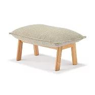 【MUJI 無印良品】高椅背和室沙發用腳凳/聚酯平織/米色