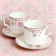 【A&L】骨瓷咖啡對杯禮盒組 杏花春雨
