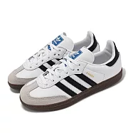 adidas 休閒鞋 Samba OG C 中童 白 黑 小朋友 麂皮 皮革 德訓鞋 愛迪達 IE3677 19cm WHITE/BLACK