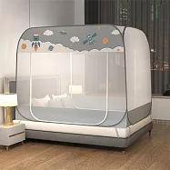 【巴芙洛】免安裝蒙古包四方頂防蚊防蟲雙人款加大款均一價格(雙人/加大均一價/防蚊/防蟲/蒙古包/好睡覺/蚊帳) 太空灰雙人加大