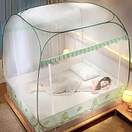 【巴芙洛】免安裝蒙古包四方頂防蚊防蟲雙人款加大款均一價格(雙人/加大均一價/防蚊/防蟲/蒙古包/好睡覺/蚊帳) 綠恐龍雙人加大