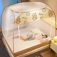 【巴芙洛】免安裝蒙古包四方頂防蚊防蟲雙人款加大款均一價格(雙人/加大均一價/防蚊/防蟲/蒙古包/好睡覺/蚊帳) 背包熊雙人