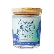 【PET HOUSE】室內除臭寵物香氛蠟燭-木蓋255g-海洋微風