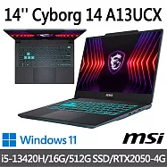 msi微星 Cyborg 14 A13UCX-027TW 14吋 電競筆電 (i5-13420H/16G/512G SSD/RTX2050-4G/Win11)