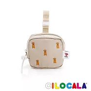 CILOCALA PICFA聯名日本插畫尼龍防潑水可扣式零錢包- 米