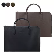 LONGCHAMP LE FOULONNE 系列牛皮手提公事包(小) 黑