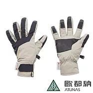 【ATUNAS 歐都納】GORE-TEX防水防風透氣保暖手套A2AGEE02N/填充3M科技保溫棉/掌心止滑/機車族 M 卡其