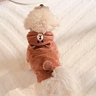 【LINE FRIENDS】經典系列寵物卡通毛絨裝扮衣(兩款任選) S 熊大