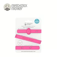 Matchstick Monkey 英國 咬咬猴 多功能矽膠防掉帶/固齒器 - 桃喜猴