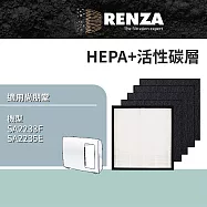 適用 尚朋堂 SA2233F SA2235E SA-H300 SA-H302 SA-T220 HEPA+活性碳4片濾網 濾芯 濾心