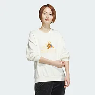 ADIDAS W DRGN YR SWT 女圓領套頭衫-白-JE6096 S 白色