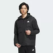 ADIDAS TH MH WV JKT 男連帽外套-黑-IT3951 L 黑色