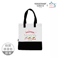 【雨之情】YOSISTAMP呦嘻百分百 環保棉質包 拼接文青包_招財