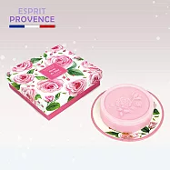 法國ESPRIT PROVENCE香皂禮盒組(附陶盤)香皂:100g 玫瑰