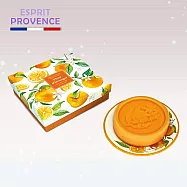 法國ESPRIT PROVENCE香皂禮盒組(附陶盤)香皂:100g 橙花