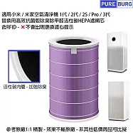 適用小米/米家Mi空氣清淨機1代/2代/2S/Pro/3代更換用高效抗菌版除臭除甲醛活性碳HEPA濾網濾芯含RFID