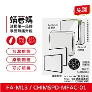 蟎著媽 複合式濾網2入優惠組 適用 3M 超優淨 超舒淨 MFAC MFAC01-F FA-M13 空氣清淨機