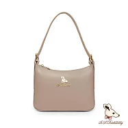 B.S.D.S冰山袋鼠 - 午後濃茶 - 簡約手提兩用月亮包【P6152-C】 奶茶杏