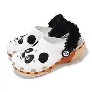 Crocs 洞洞鞋 Kung Fu Panda Classic Clog K 中童 經典功夫熊貓小克駱格 卡駱馳 209463100 19.5cm WHITE
