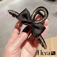 【Hera赫拉】水鑽蝴蝶結時尚百搭韓版髮夾-2色#H100401E 黑色