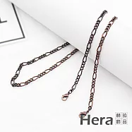 【Hera赫拉】歐美風亞馬遜時尚簡約款口罩眼鏡防掉掛鍊-6款#H100513A F-大小鍊條-古銅色