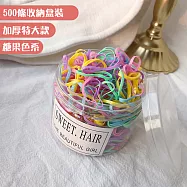 【Hera赫拉】少女系加厚特大橡皮筋髮圈500入盒 H111030302 糖果色系