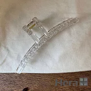 【Hera赫拉】簡約加長大後鯊魚夾4入組款 H111030301 透明色
