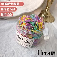 【Hera赫拉】少女系加厚特大橡皮筋髮圈500入盒 H111030302 糖果色系