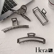 【Hera赫拉】名媛槍黑色金屬感鯊魚夾6款 H111030303 方形