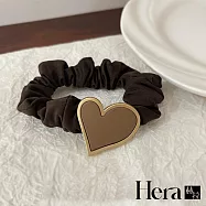 【Hera赫拉】韓國愛心綁頭新款馬尾橡皮圈 H111032206 咖色