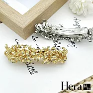 【Hera赫拉】歐美合金樹葉馬尾夾 H110061503 銀色