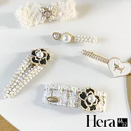 【Hera赫拉】人間富貴山茶花邊夾五入組 H111102501 白色五入組