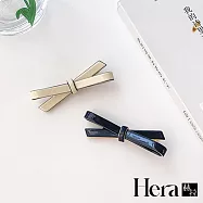 【Hera 赫拉】韓國精美蝴蝶結瀏海夾2入組 H111021610 深藍+白色
