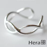 【Hera 赫拉】精鍍銀戒指甜美鏤空素銀開口尾戒 H111030102 銀色