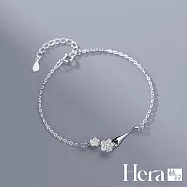 【Hera 赫拉】新款清新可愛櫻花中國風手鍊 H111032304 銀色