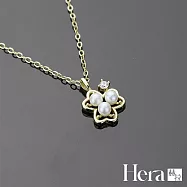 【Hera 赫拉】宮廷風幸運三葉草珍珠項鍊 H112091901 金色
