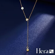 【Hera 赫拉】閃鑽流蘇運珠珍珠項鍊 H112091906 金色
