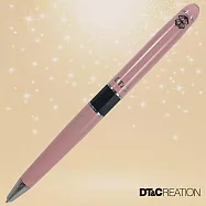 【DT&CREATION】潘朵拉珠翡黃騰達原子筆-附項鍊 (天然黑翡翠-附專業機構珠寶鑑定書) 嫩粉紅