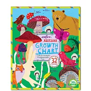 eeBoo 成長尺 - Mushroom Growth Chart 香菇園地 成長尺