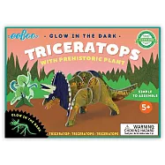 eeBoo 3D立體微夜光恐龍 - 3D Dinosaurs Triceratops 三角龍