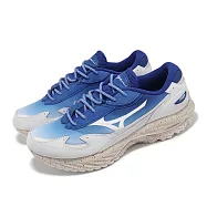 Mizuno x Hiroshi Nagai 休閒鞋 Wave Rider β 男鞋 藍灰 聯名 復古跑鞋 美津濃 D1GA2410-01 26cm BLUE/GREY