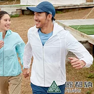 【ATUNAS 歐都納】男款蚊瘋不動彈性外套A1GA2301M/驅蚊蟲/防曬/透氣/輕量 L 白