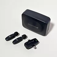 【美極品】未來麥克風 雙麥好收音 直播麥克風 收音麥克風 手機麥克風 手機收音 安卓/蘋果 無 深邃黑