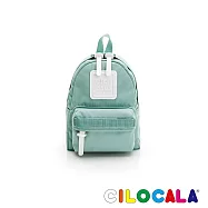 CILOCALA 亮彩尼龍防潑水後背包-迷你 蛋石藍